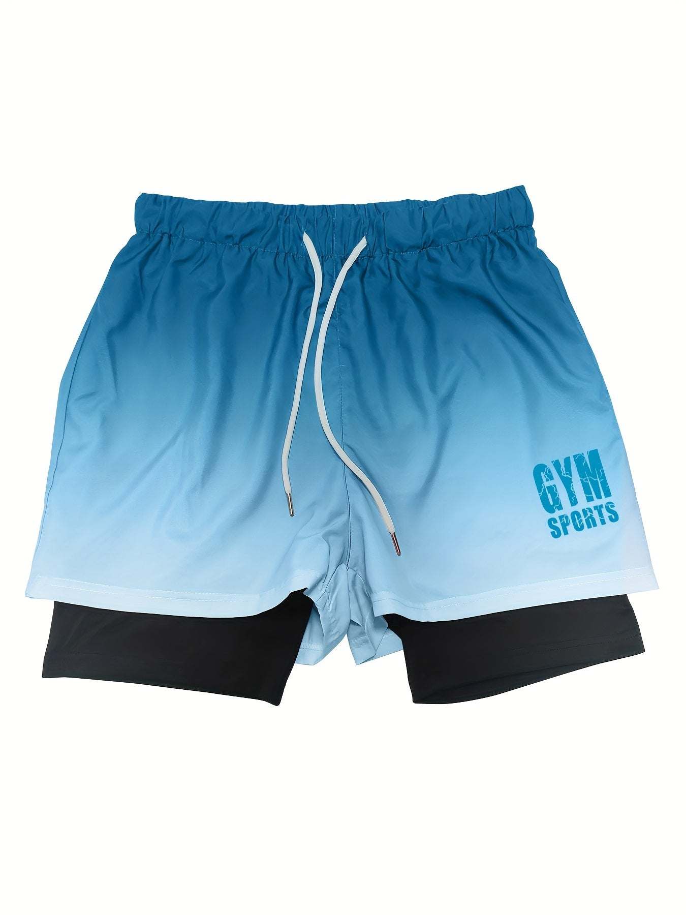 Summer Workout Gym Shorts with Zipper Pocket for Men