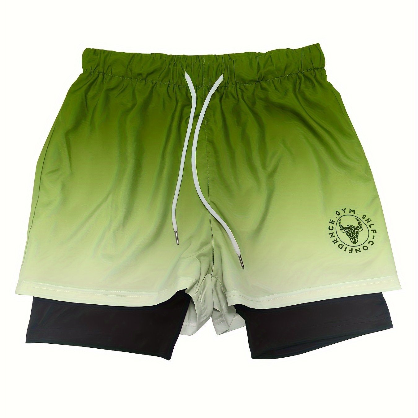 Summer Workout Gym Shorts with Zipper Pocket for Men